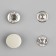 Installation button, alpha (S-shaped), d = 12 mm, silver matte color