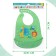 Silicone's bib “Africa”, green color