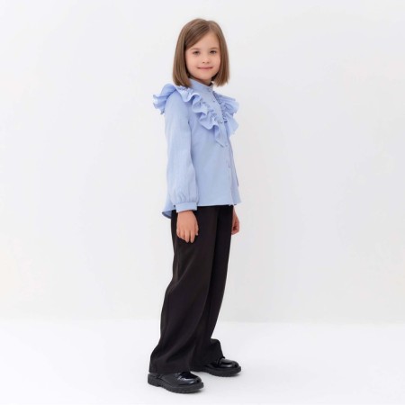 Blouse for Minaku girl color light blue, height 122 cm-4