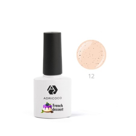 Gel polish Adricoco French Dessert, No. 12 Honey Biscotti, 8 ml