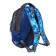 School backpack, textiles, luris print Camouflage blue, 30x17x44 cm