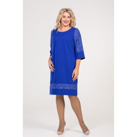 Women's dress, size 52, blue color-2