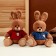 Soft toy "Bunny", in a sweater, 25 cm, color mix