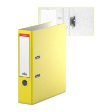 The A4 Registrar, the spine 70 mm, Erichkrause Neon, with arched mechanism, neon, yellow, up to 450 sheets