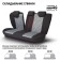 Autoshekhli university Autoprofi TT-902J Cloud, Polyester, Jacquard, a set of 9 items, front row, rear row