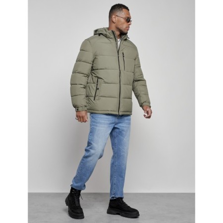 Sports male winter, size 58, khaki color-2