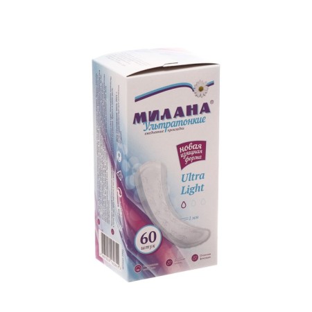 Daily gaskets of Milan Ultraton Ultra Light 60 pcs.