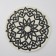 Serving napkin "Star", 38 × 38 cm, white-black color