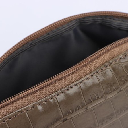 Lightning cosmetic bag, brown color-2
