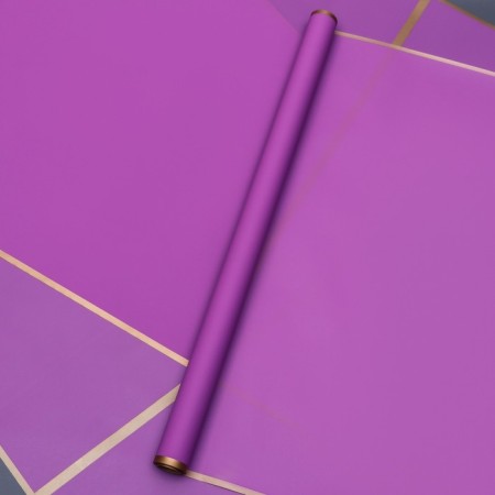 Flower film "Bronze Strip", lavender, 58 cm x 10 m (+ - 1 cm)