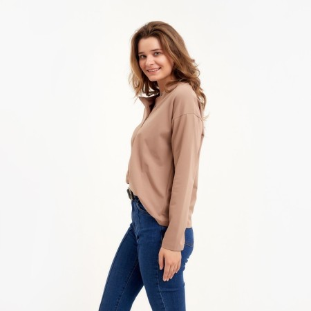 Women's longliva Minaku: Basic Line Beige Color, Rr. 46-1