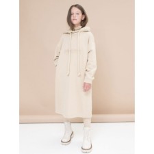 Dress for girls, height 116 cm, beige color