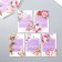 Cardboard "March 8" set 10 pcs (5 types) 4x6 cm