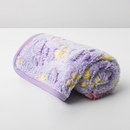 Animal blanket "With Love", 60 x 40 cm, lilac-1