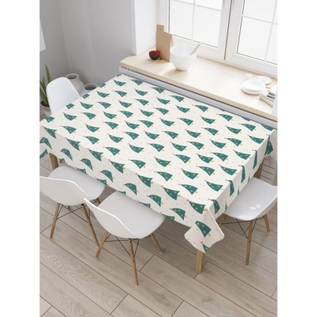 The tablecloth “Christmas trees dance”, rectangular, oxford, size 145x180 cm
