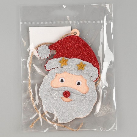 New Year's decoration from EVA "Santa Claus", on an adhesive basis-4