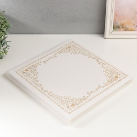 Photo album magnetic 20 sheets "Harmony" White 32.5x2.5x33.5 cm-4