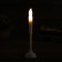 Candle, 16 cm, burns yellow, white color