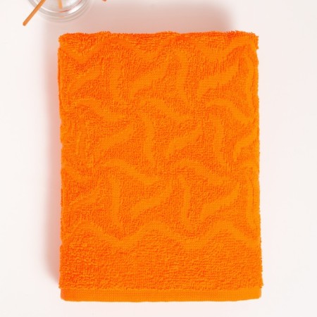 Tainted rainbow towel, 50x90cm, orange color, 305g/m, cotton-1