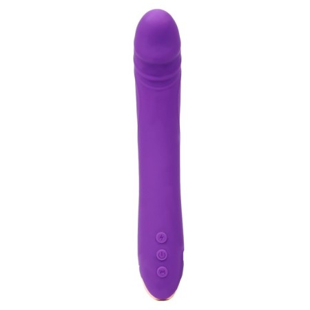 Vibrator with stimulation of the point G, 22 x3.8 x3.1 cm, purple-1