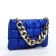 Lightning bag bag, long chain, blue color