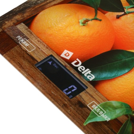Kitchen Libra Delta KCE-70, electronic, up to 5 kg, drawing "Juicy oranges"-3