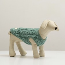 Knitted sweater, velor, size XL (DS 40, Osh 33, og 50 cm), turquoise