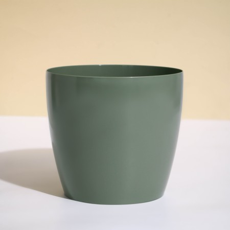 Flower pot, d = 19 cm, 3.5 l, plastic, green sage