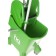 A bucket on wheels with universal spin, 31 l, green color