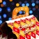 Gingerbread gift box 16 x 16 x 22 cm