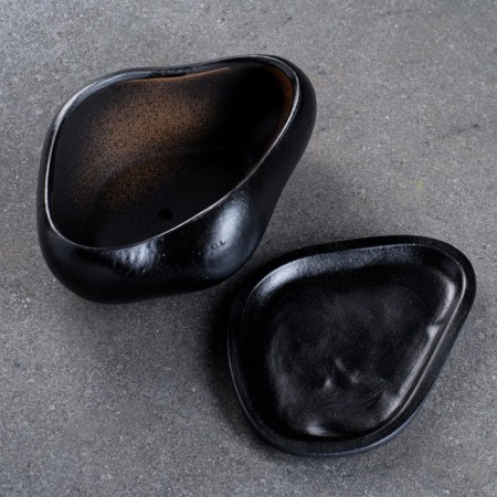 Pot "Bonsai Small" black, 0.6, l/ 17x14x7cm-4