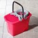 A rectangular bucket, 15 l, pug, with a drain and an exalted, the color of a mix