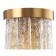 Wall lamp Frostyle 2xe14 40w, size 20x11.5x27 cm, bronze color