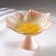 Serving dish on the leg "Pink lotus", D = 27 cm