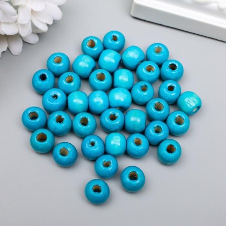 Beads for creativity tree "turquoise" set 30 g 1x1 cm-1