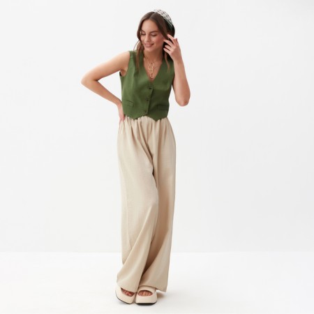 Women's vest MIST LINEN, p. 46, green-1