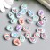 Beads for the creativity of PVC "Masks" set 25 pcs 0.5x0.9x1.1 cm