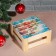 Gift box of rack "Christmas tree branch", 20x20x9 cm, with a lid, print