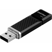 Flash drive Smartbuy Quartz Series Black, 64 GB, USB 2.0, th Up 25 MB/s, PBU up to 15 Mb/s, black