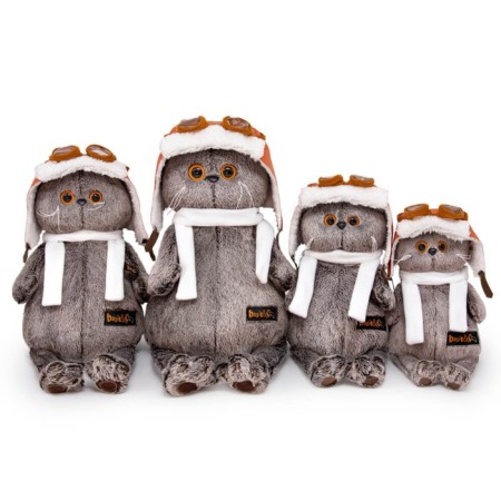 Soft toy "Basik in a helmet and scarf", 19 cm-6
