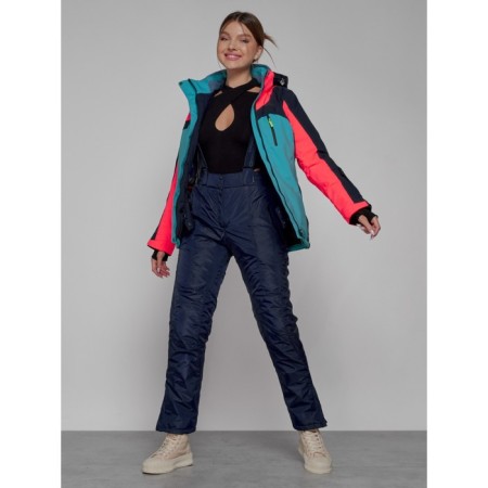 Ski costume female, size 42, dark blue color-14