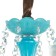 Chandelier "Maria" 8he14 25W azure 72x72x60-90 cm Bayerlux