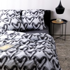 Bedding euro Night is delicate Dark Love, 200x215cm, 200x215cm, 70x70cm 2pcs, Calia, Cotton, 120 g