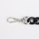 A chain for a bag, plastic, with carbines, 23 × 17 mm, 30 cm, black/silver color