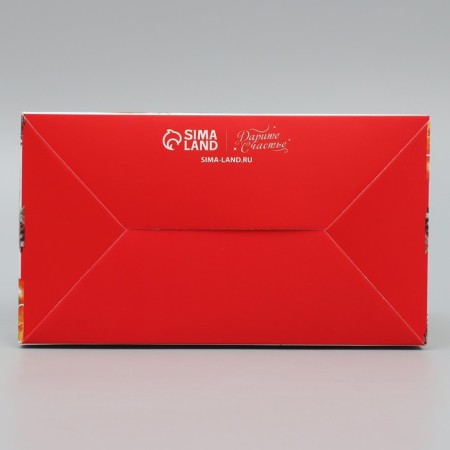 Box for sweets “Happy New Year!”, Oranges, 10 x 18 x 14 cm, New Year-6
