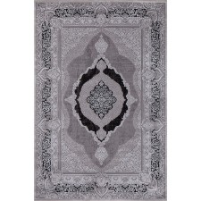 Rectangular carpet Karmen Hali Panama, size 156x230 cm, color Grey/Grey