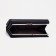Women's wallet on magnets, black color