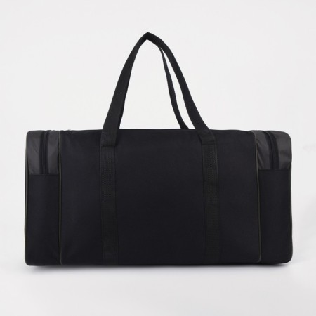 Sports bag with lightning, 3 outer pockets, black color/hucks-1