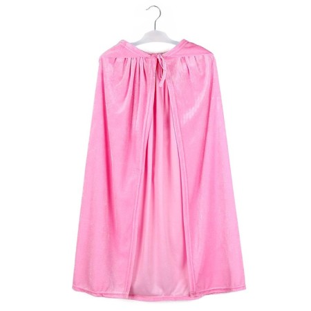 Carnival cloak for children, pink plush, length 85 cm