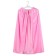 Carnival cloak for children, pink plush, length 85 cm